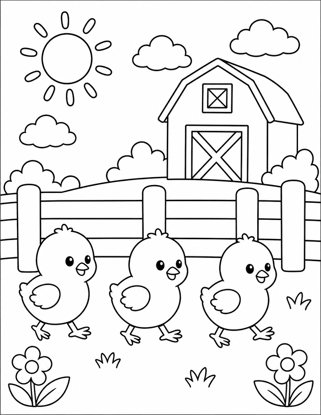 Preschool Coloring Example 1