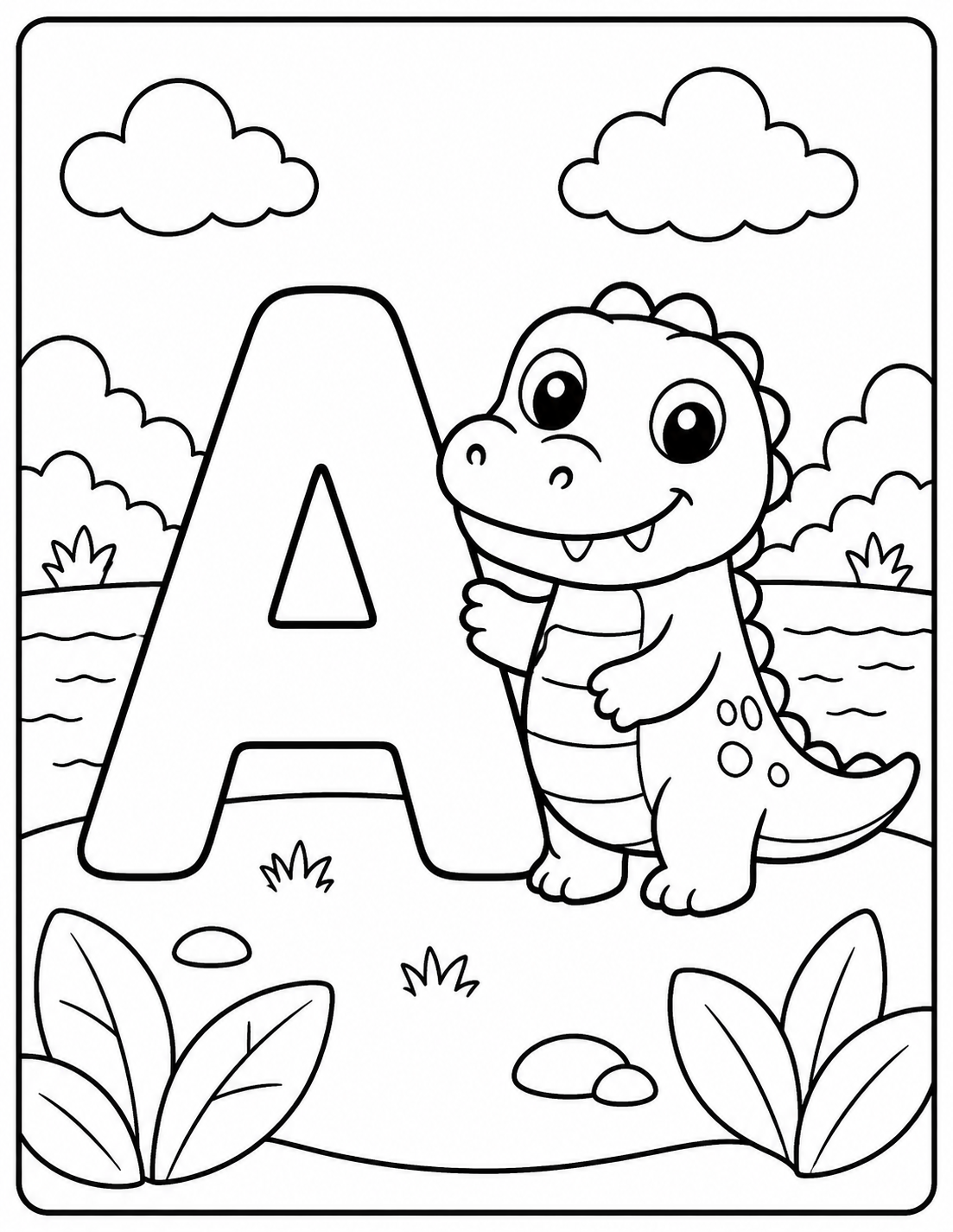 Preschool Coloring Example 2