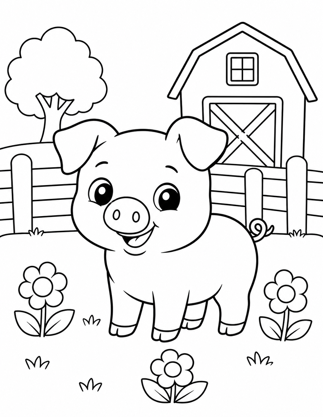 Preschool Coloring Example 4