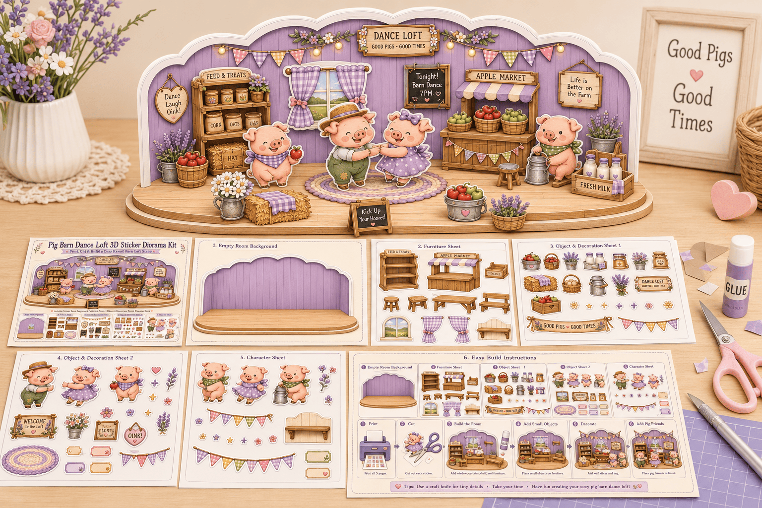 Cozy Sticker World Product Preview 11