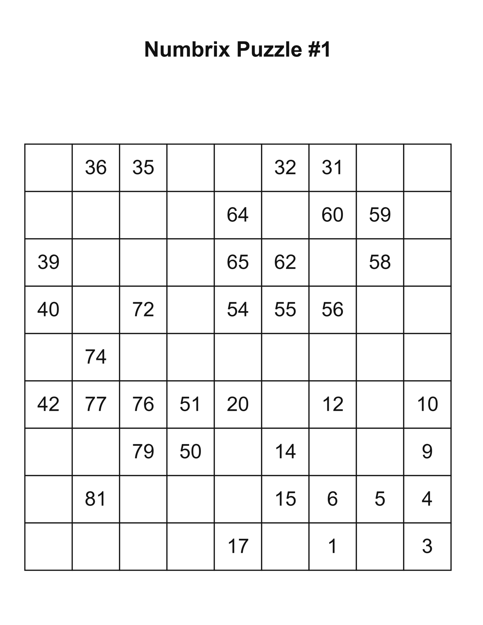 Generated puzzle page preview