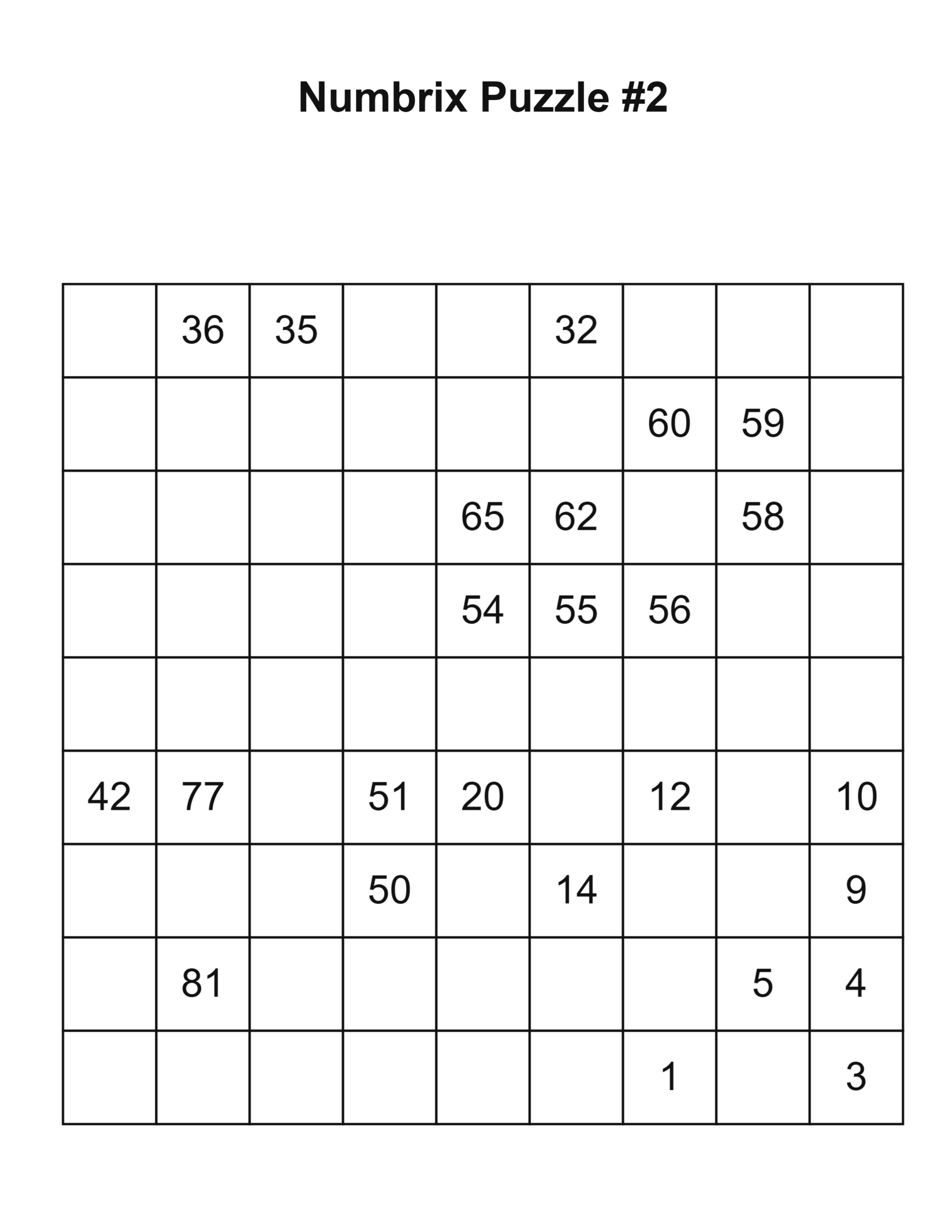 Generated puzzle answer page preview