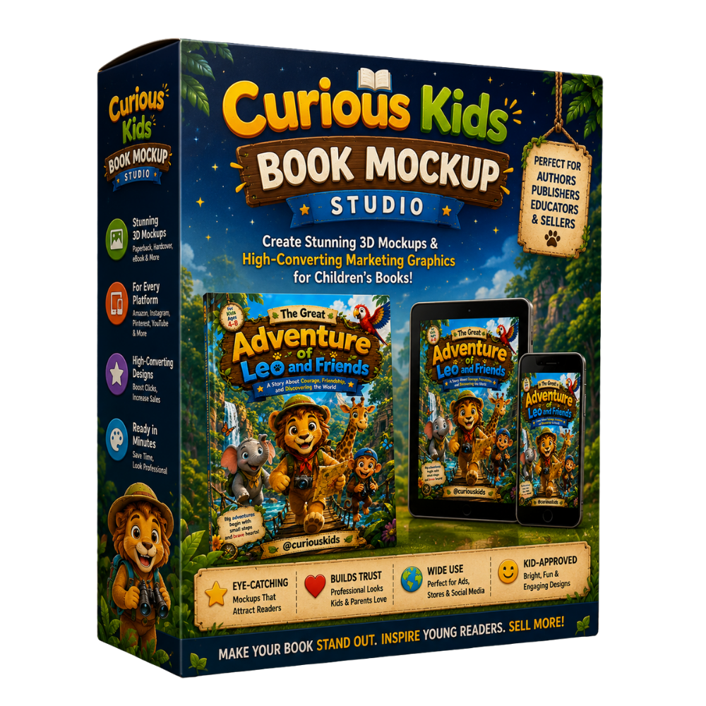 Curious Kids Mockup Sample