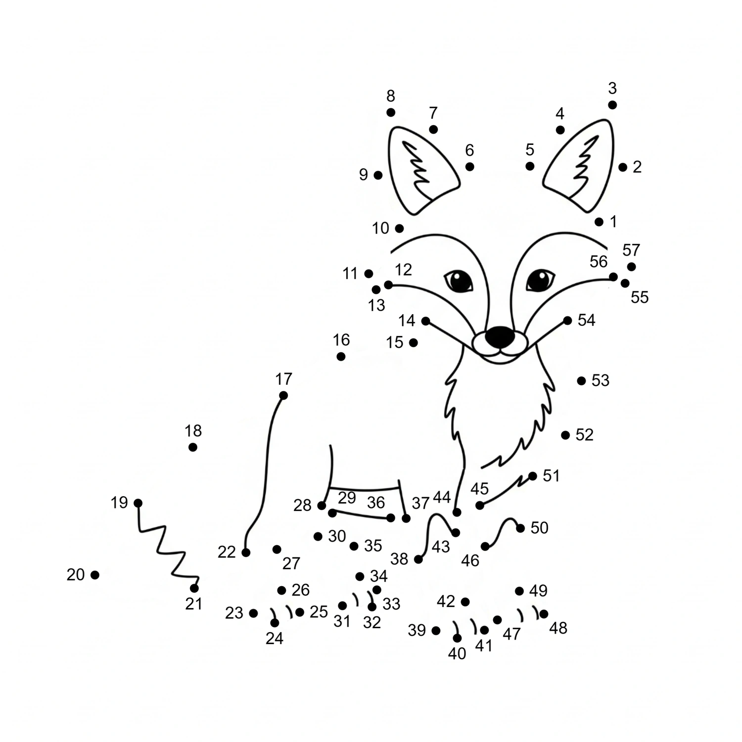 Animals Dot to Dot Activity Pages