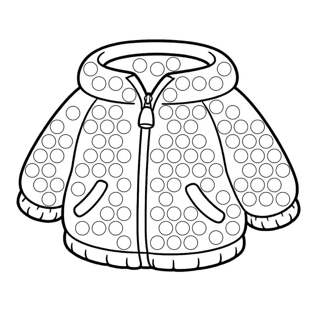 Clothes Dot Marker Activity Pages