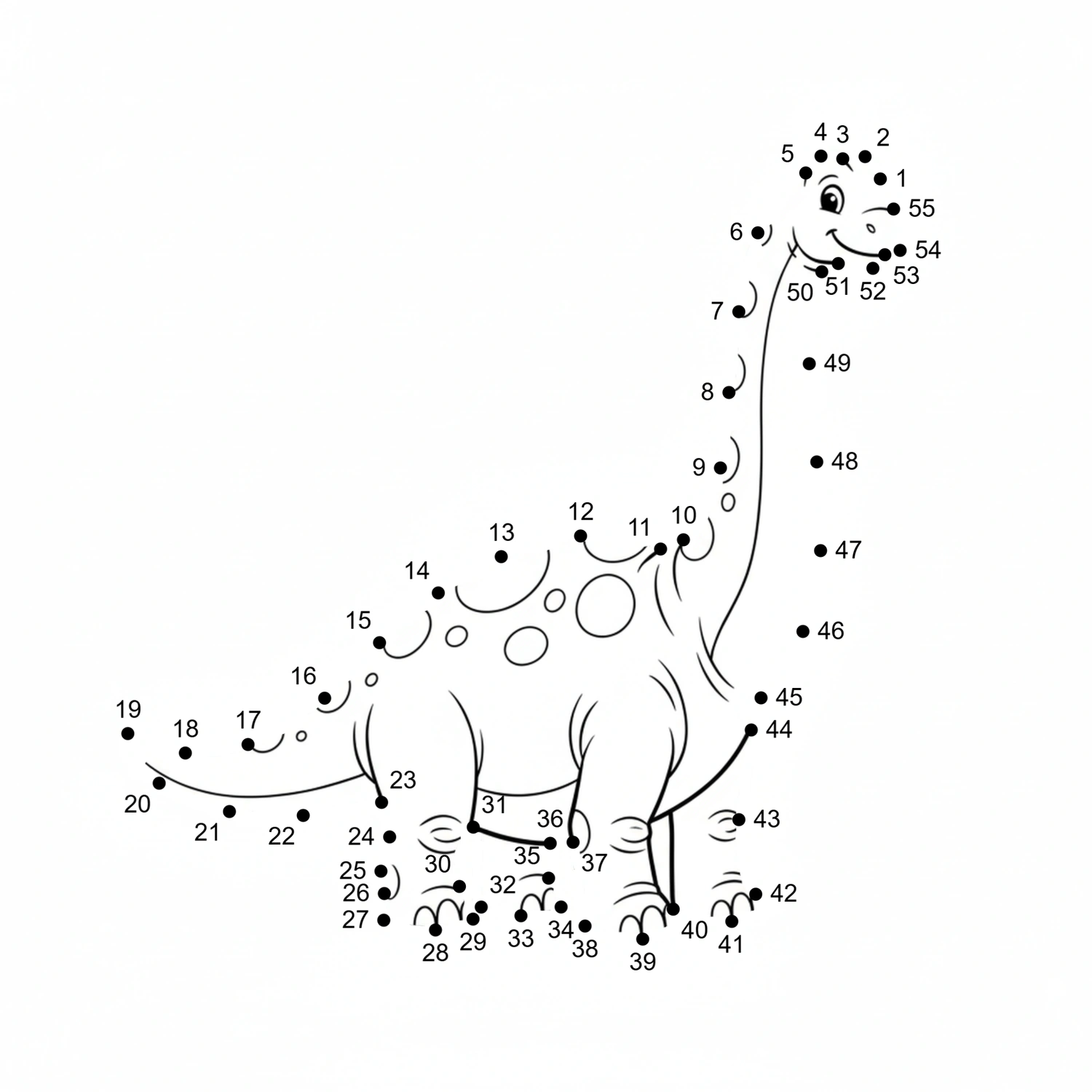 Dinosaurs Dot to Dot Activity Pages