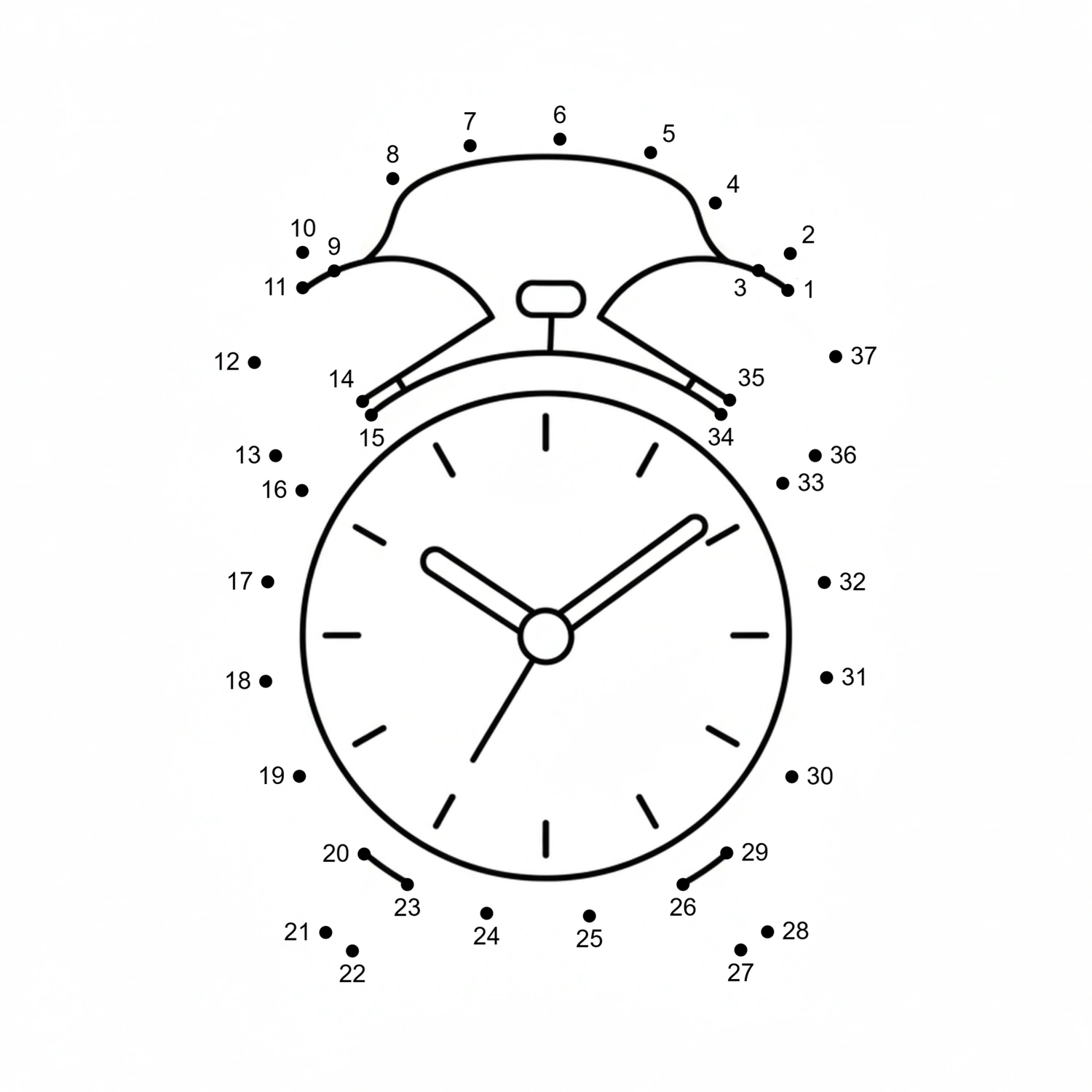 More Everyday Objects Dot to Dot Activity Pages