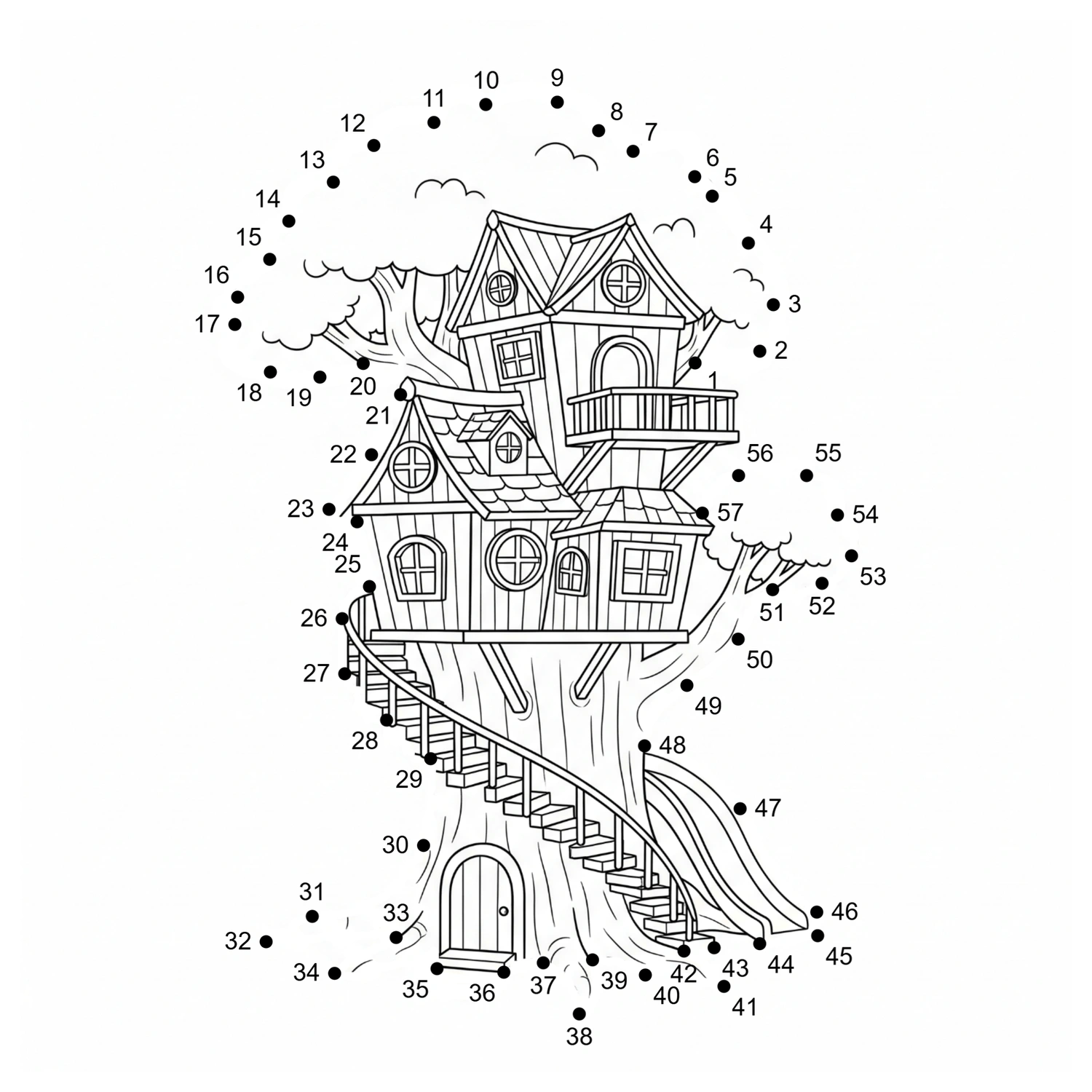 Fantasy Dot to Dot Activity Pages
