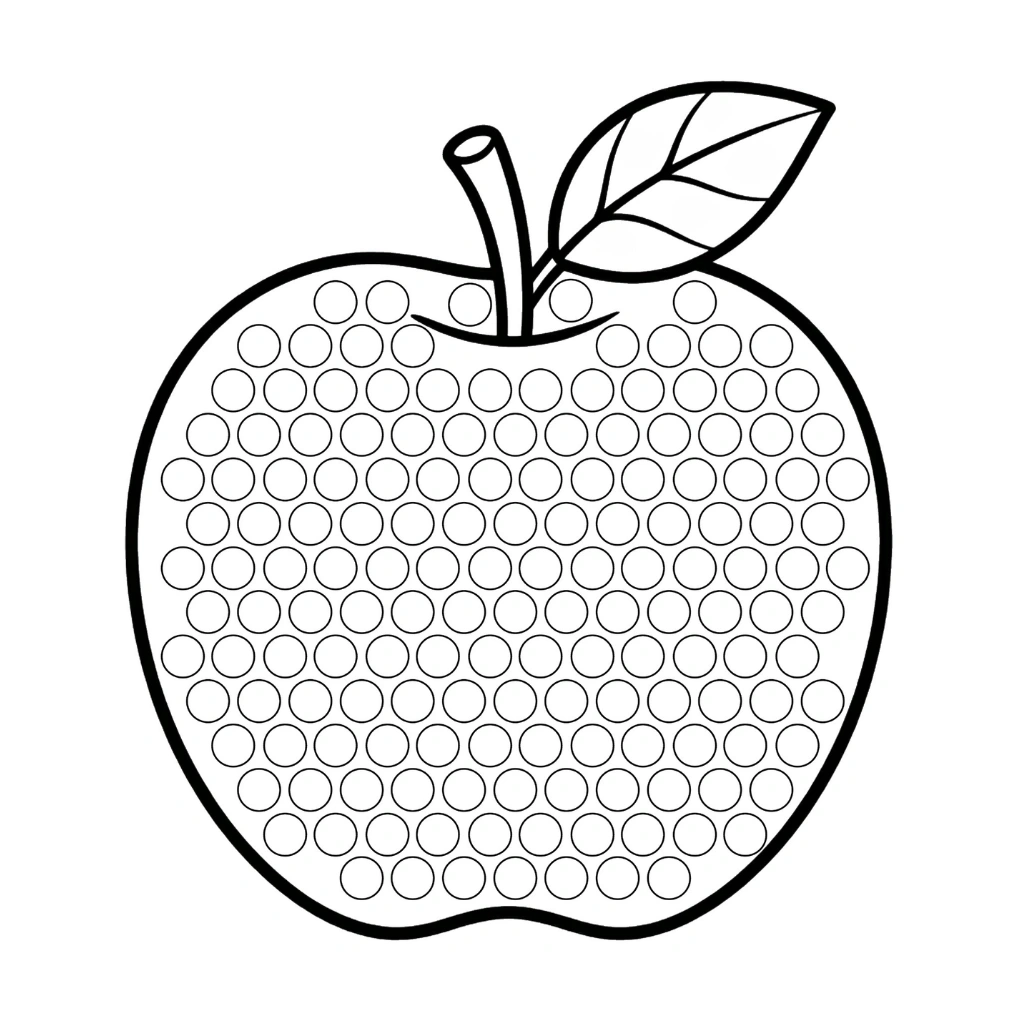 Fruits Dot Marker Activity Pages