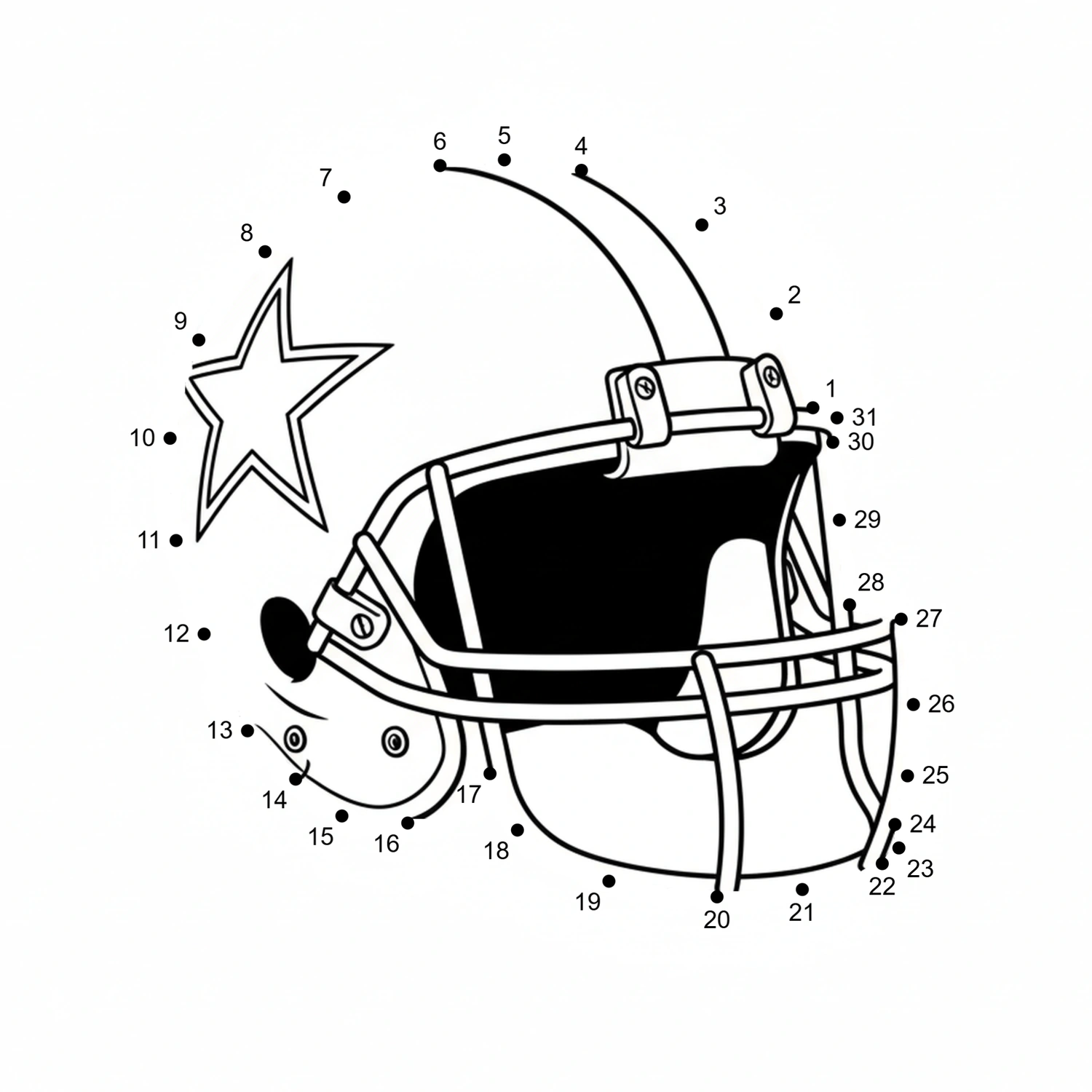 Sports Dot to Dot Activity Pages