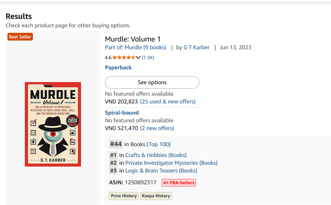 Amazon KDP Mystery Puzzle Book Market Research