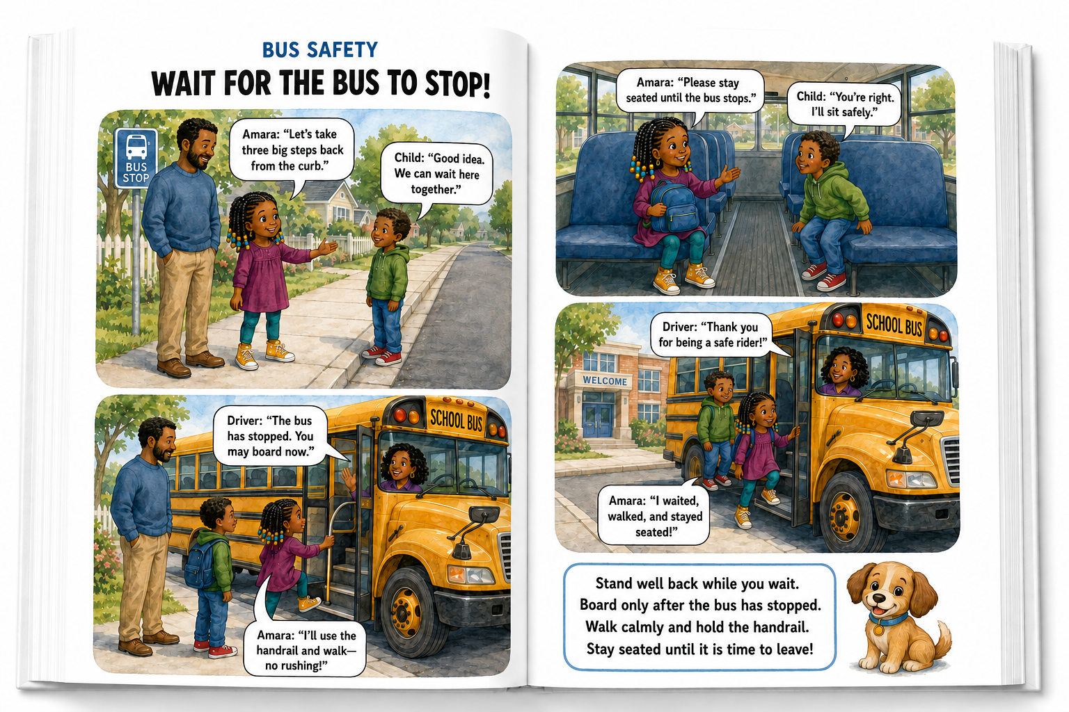 Soft Watercolor Storybook visual story example
