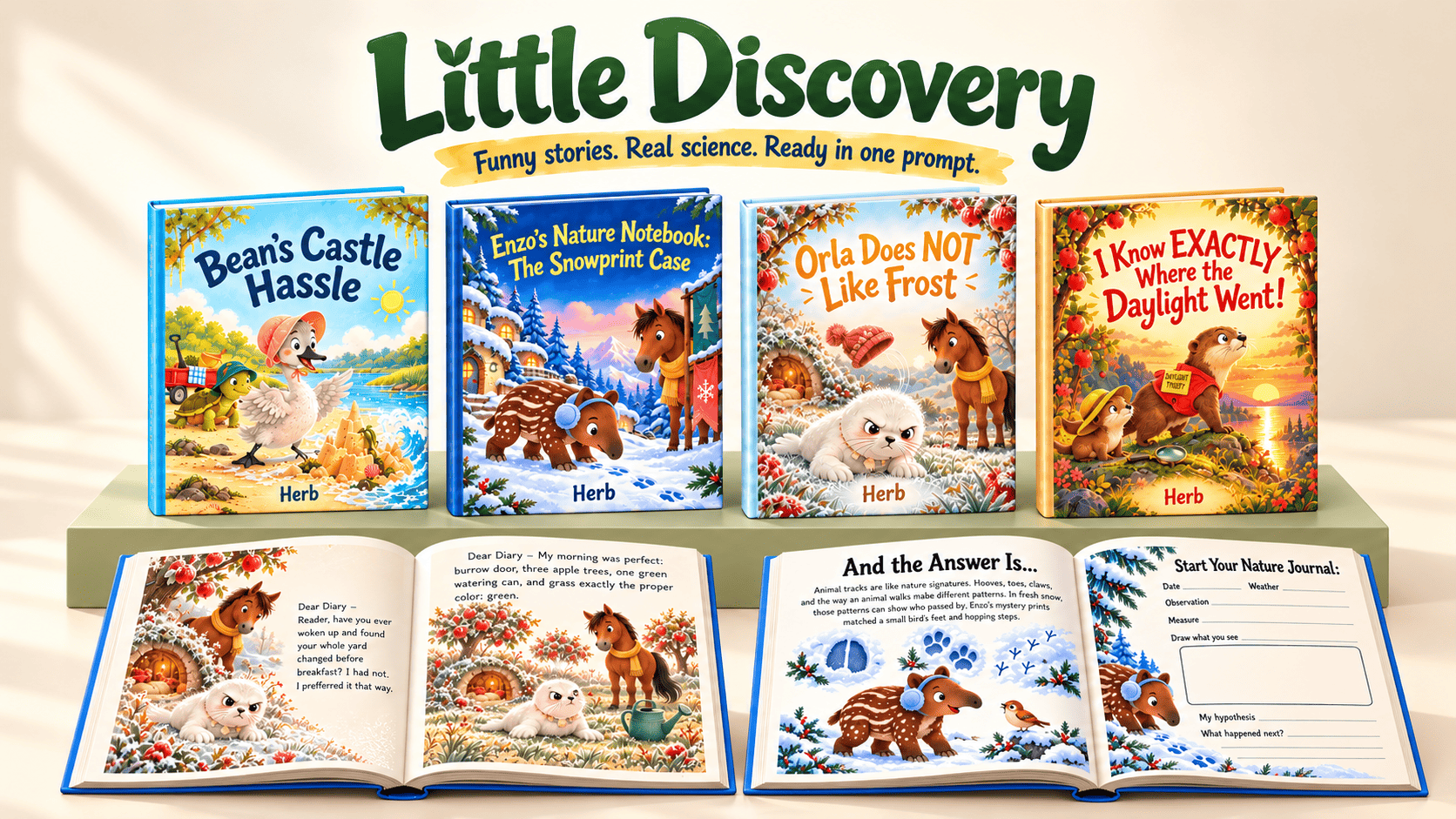 Little Discovery Nature Edition picture book collection and prompt library